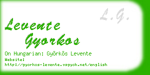levente gyorkos business card